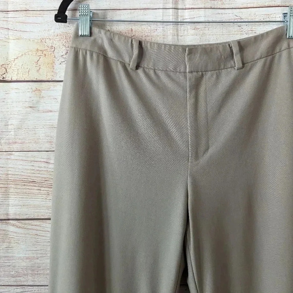 Ralph Lauren Black Label Women's Size 6 Wool Blend Dress Pants Taupe St Wide Leg - Picture 3 of 12